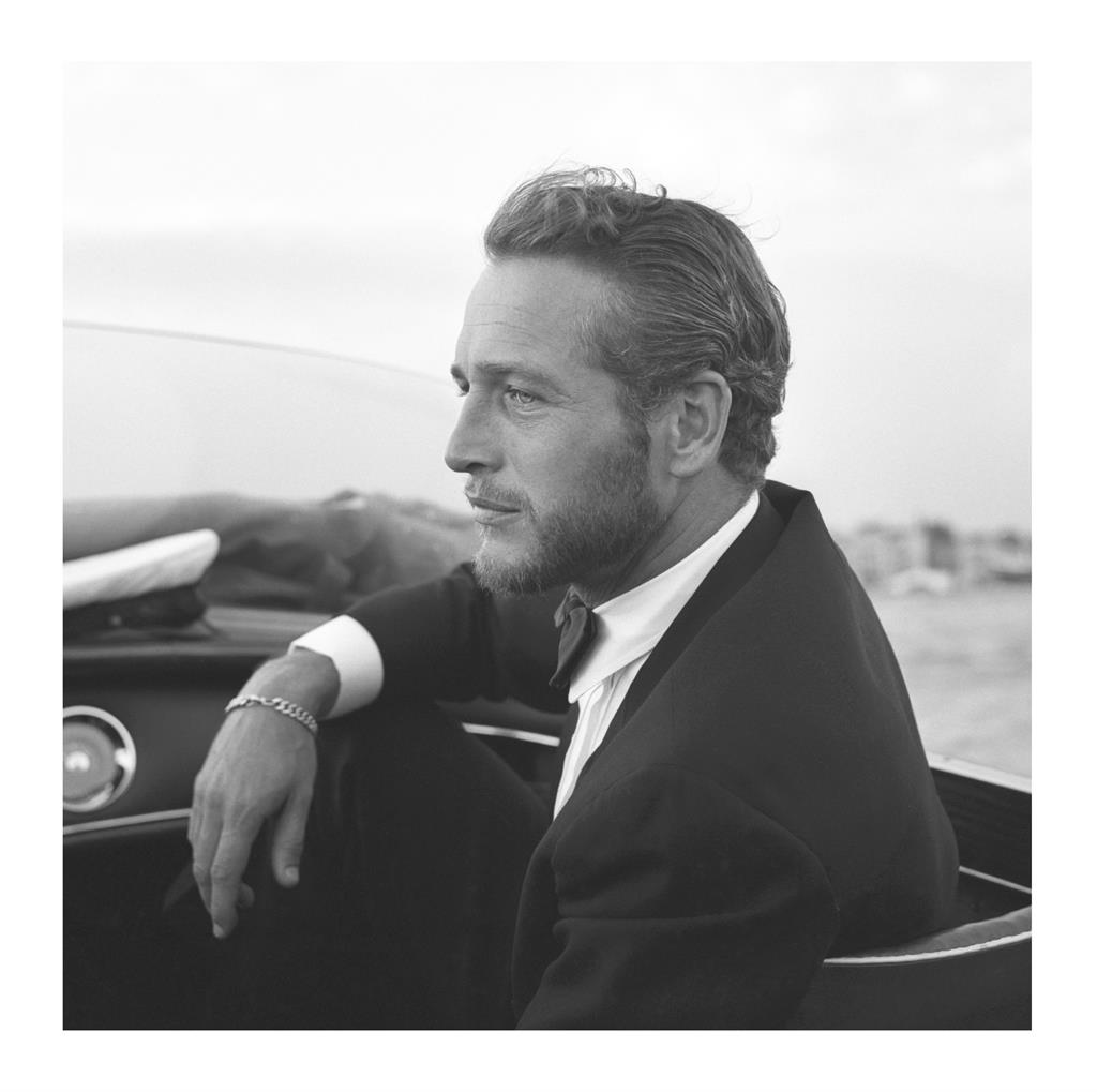 Paul Newman Black and White Framed Wall Art (24 x 24") Iconic Photography