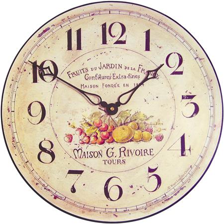 french cherries timeworks clock