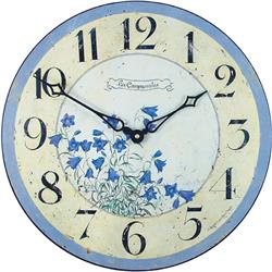 'Bluebells' Wall Clock - 36cm